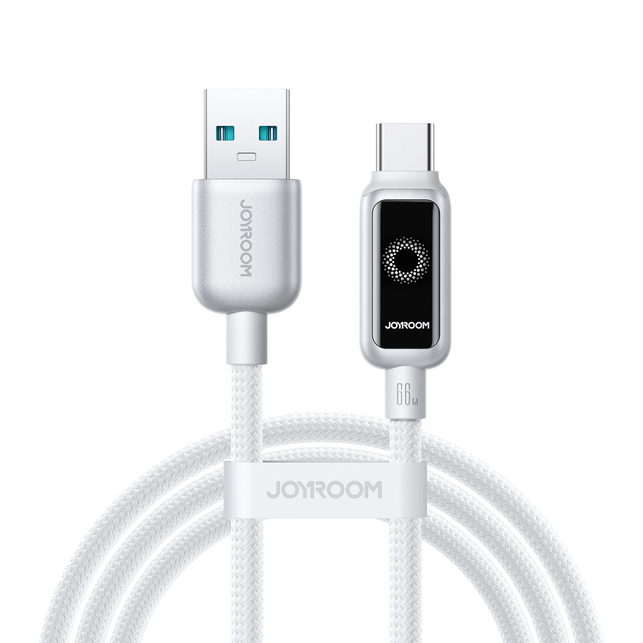 Kabel za podatke in polnjenje USB-A - USB-C Joyroom S-A55 StarFlight Display, 66W, 1.2m, Bel