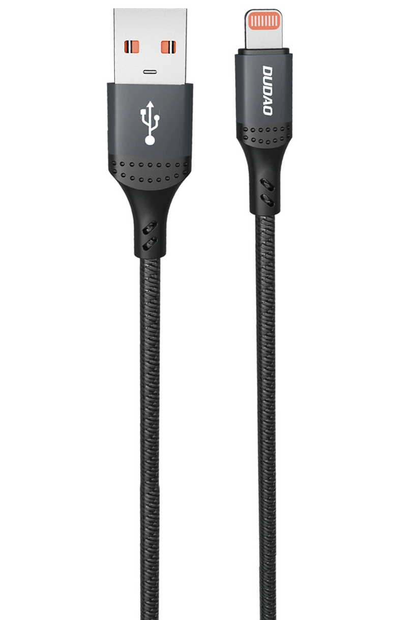 USB-A - Lightning podatkovni in polnilni kabel Dudao L3SL, 30W, 1,2 m, črn