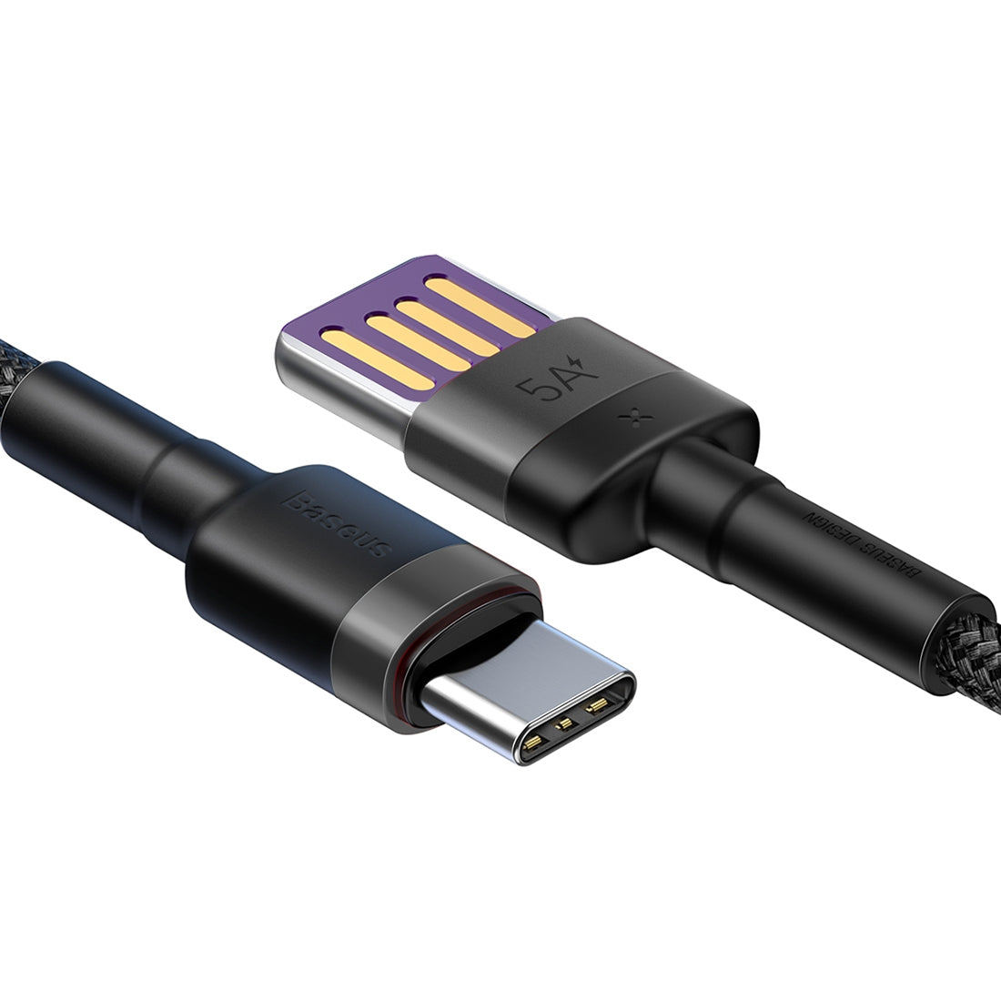 Podatkovni in polnilni kabel USB-A - USB-C Baseus Cafule Special Edition, 40W, 1m, Siv CATKLF-PG1