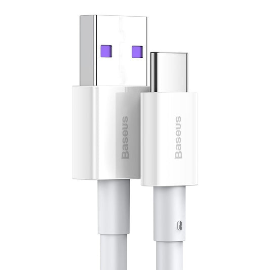 Podatkovni in polnilni kabel USB-A na USB-C Baseus Superior Series, 66 W, 2 m, bel CATYS-A02