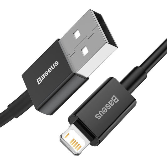 Podatkovni in polnilni kabel USB-A - Lightning Baseus Superior Series, 20 W, 2 m, črn CALYS-C01
