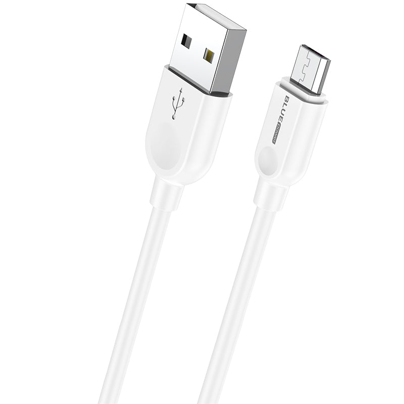 Podatkovni in polnilni kabel USB-A - microUSB BLUE Power BM2BX14 LinkJet, 18W, 2m, bel