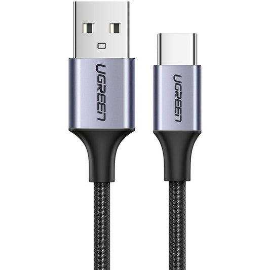 Podatkovni in polnilni kabel USB-A z USB-C UGREEN US288, 18 W, 2 m, črn