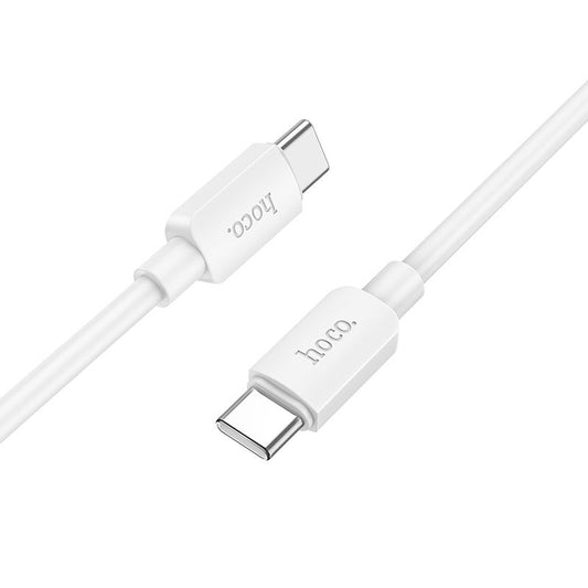 Podatkovni in polnilni kabel USB-C - USB-C HOCO X96, 60 W, 1 m, bel