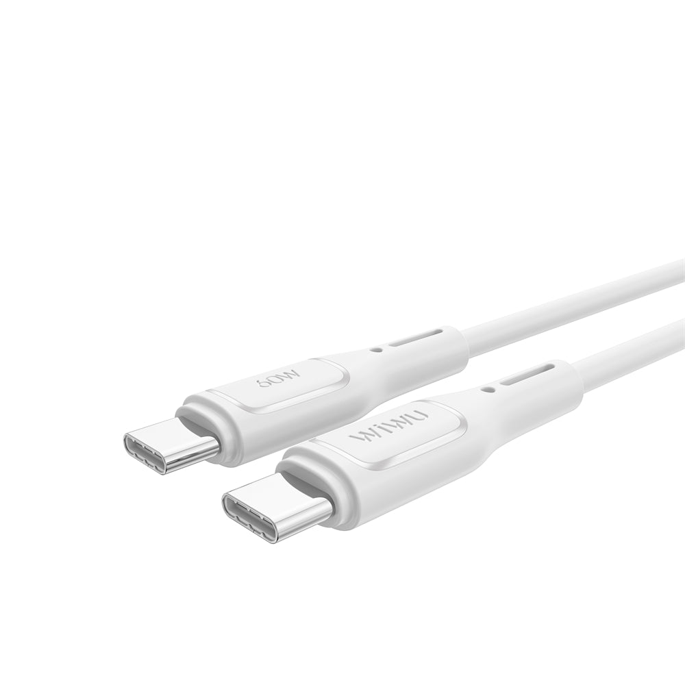 Podatkovni in polnilni kabel USB-C - USB-C WiWu Wi-C043E Starlink, 60 W, 1 m, bel