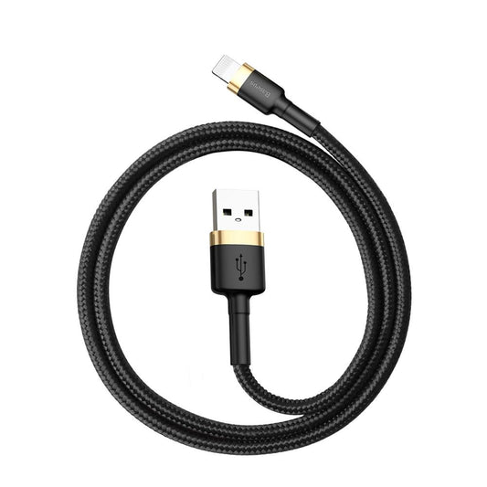 Podatkovni in polnilni kabel USB-A - Lightning Baseus Cafule, 18W, 1m, Zlat