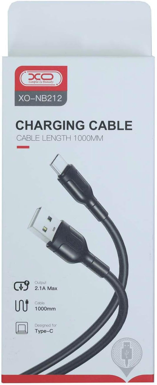 Podatkovni in polnilni kabel USB-A - microUSB XO Design NB212, 18 W, 1 m, črn