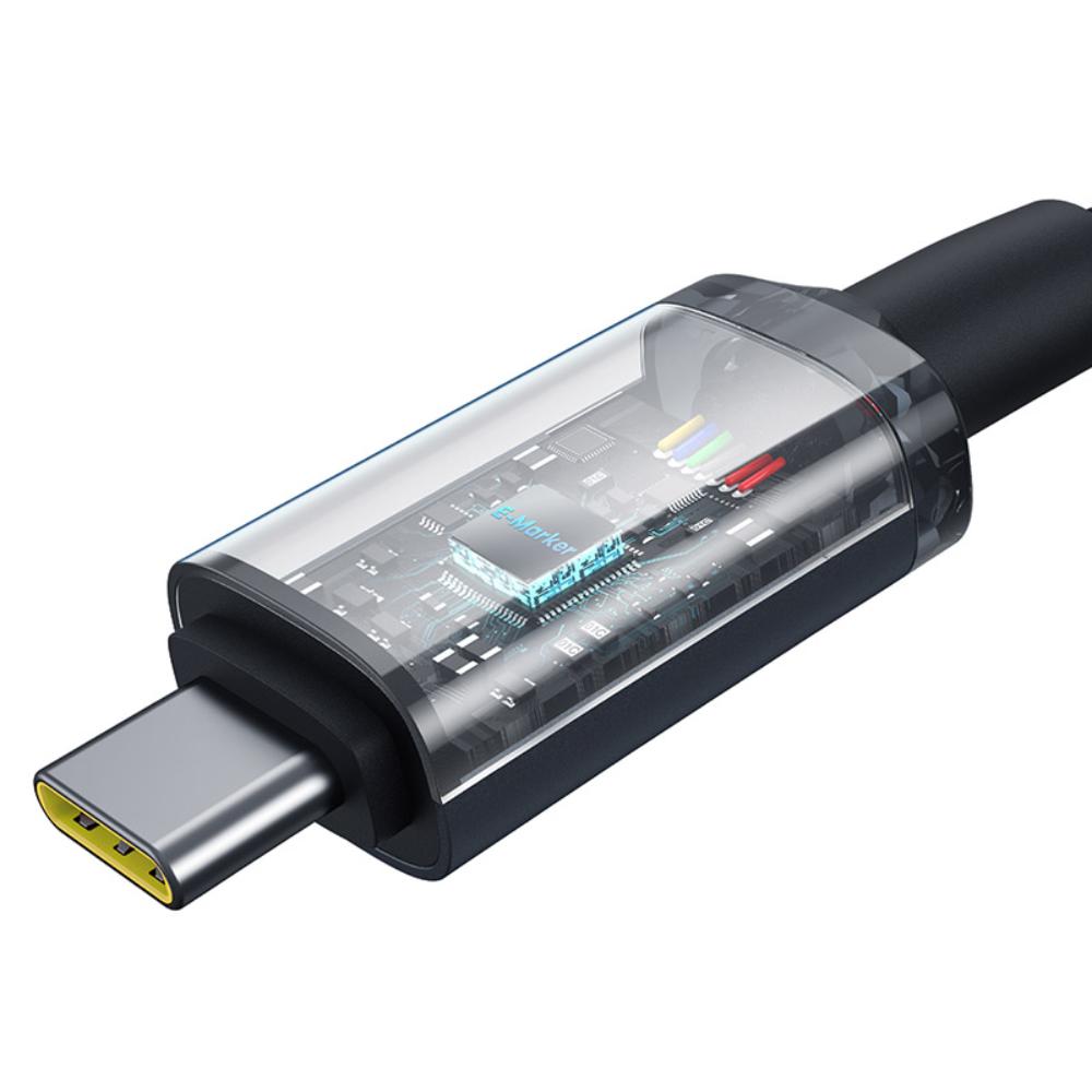 USB-C Data and Charging Cable - USB-C Baseus Crystal Shine Series, 100W, 1.5m, Black P10318204111-00
