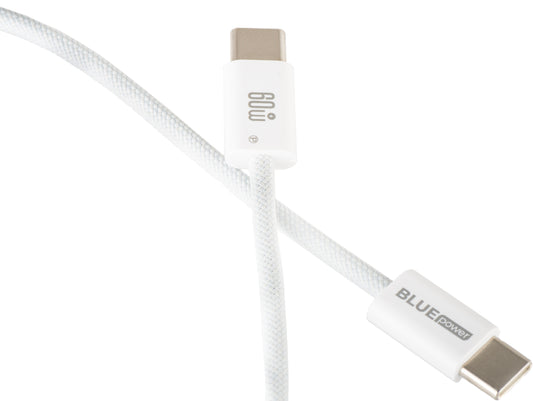 Kabel za podatke in polnjenje USB-C - USB-C Blue Power NB-Q273, 60W, 1m, Bel