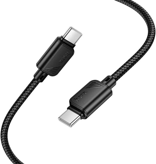 Kabel za podatke in polnjenje USB-C - USB-C HOCO X113, 60W, 1m, črn