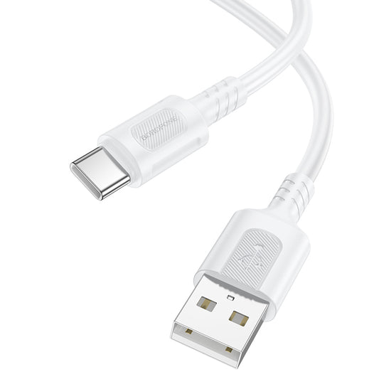 Kabel za podatke in polnjenje USB-A - USB-C Borofone BX111 Feliz, 20W, 1m, Bel