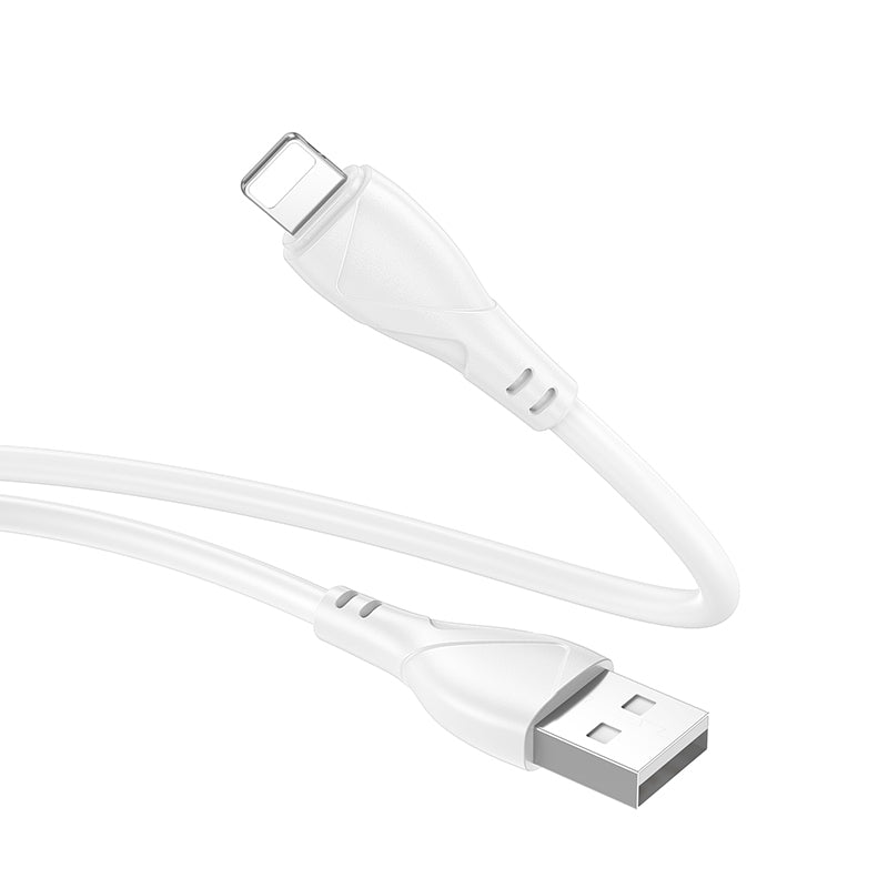 Podatkovni in polnilni kabel USB-A - Lightning Borofone BX121 Energy, 18W, 1m, Bel