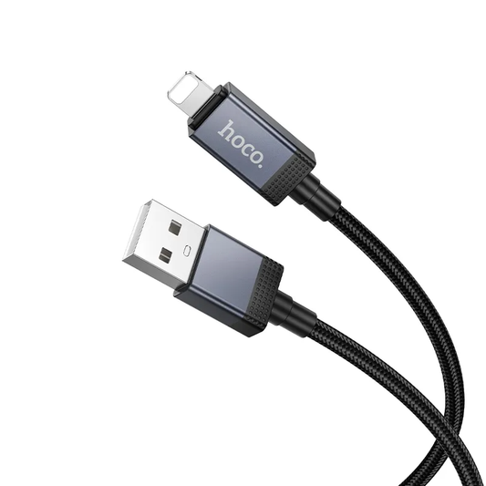 Kabel za podatke in polnjenje USB-A - Lightning HOCO X118 Display, 12W, 1m, črn