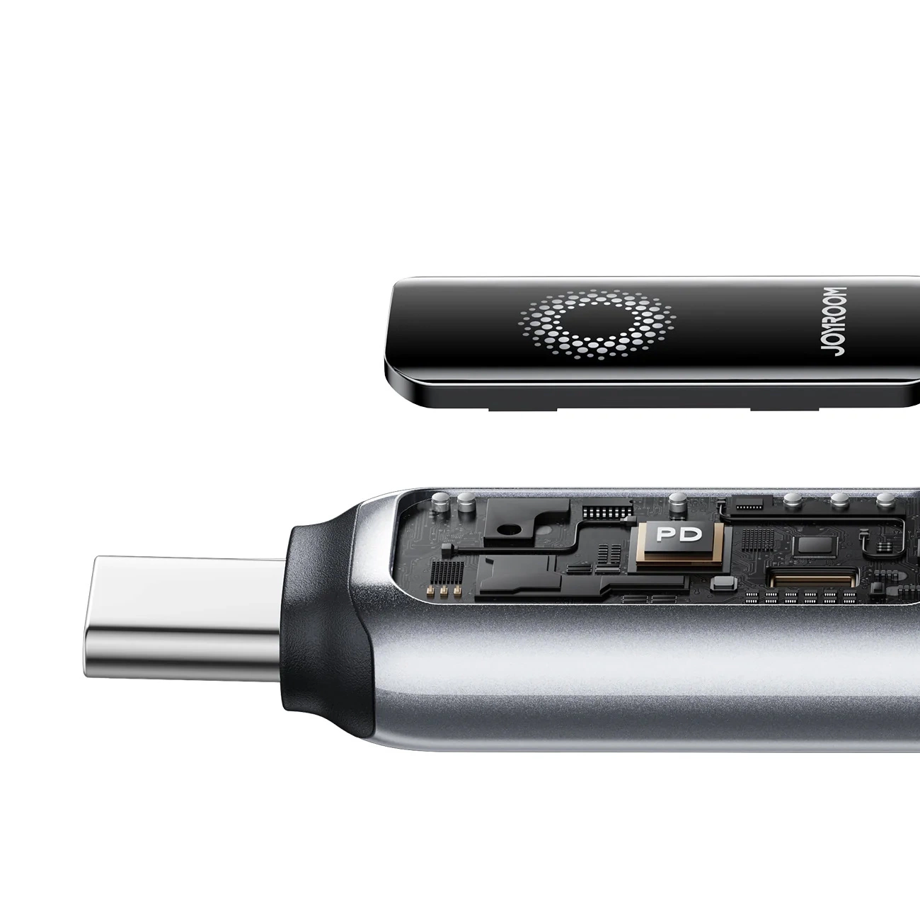 Kabel za prenos podatkov in polnjenje USB-A - USB-C Joyroom S-A55 StarFlight Display, 66W, 1.2m, črn