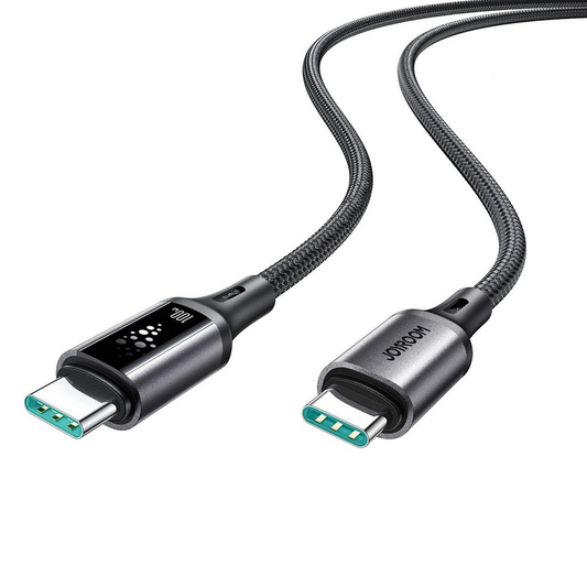 Kabel za prenos podatkov in polnjenje USB-C - USB-C Joyroom S-A60 StarTalk, 100W, 1.2m, črn