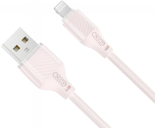 Kabel za podatke in polnjenje USB-A - Lightning XO Design NB291, 18W, 1m, Roza