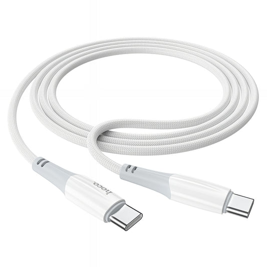 Kabel za podatke in polnjenje USB-C - USB-C HOCO X70, 60W, 1m, Bel