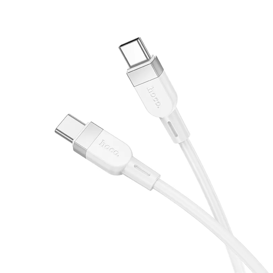 Kabel za podatke in polnjenje USB-C - USB-C HOCO X109, 60W, 1m, Bel