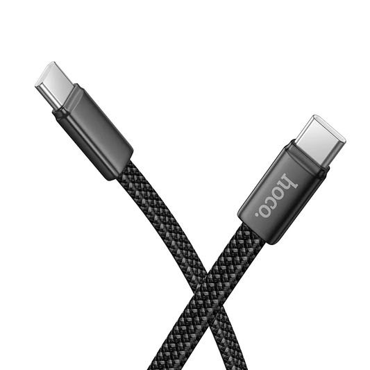 Kabel za podatke in polnjenje USB-C - USB-C HOCO X125, 60W, 1m, črn