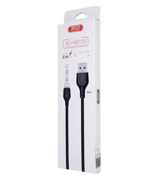 Kabel za podatke in polnjenje USB-A - USB-C XO Design NB103, 18W, 2m, črn