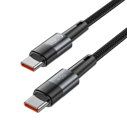 USB-C podatkovni in polnilni kabel - USB-C Tech-Protect Ultraboost, 100W, 0,25 m, siva