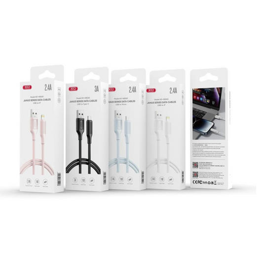 Kabel za podatke in polnjenje USB-A - USB-C XO Design NB265, 18W, 1m, Bel