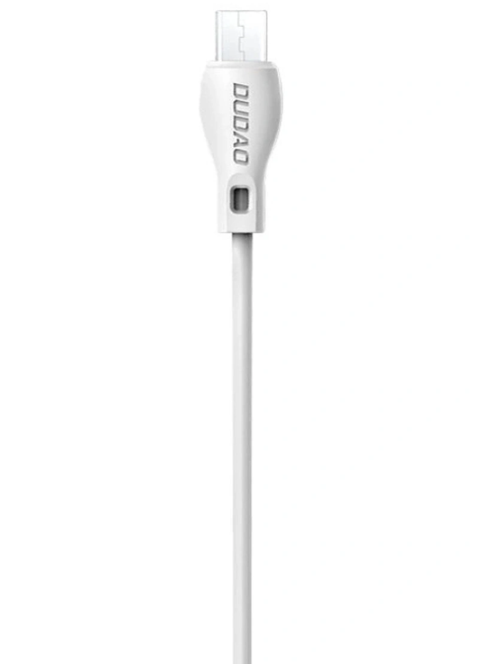 Podatkovni in polnilni kabel USB-A - microUSB Dudao L4M, 18W, 1m, bel