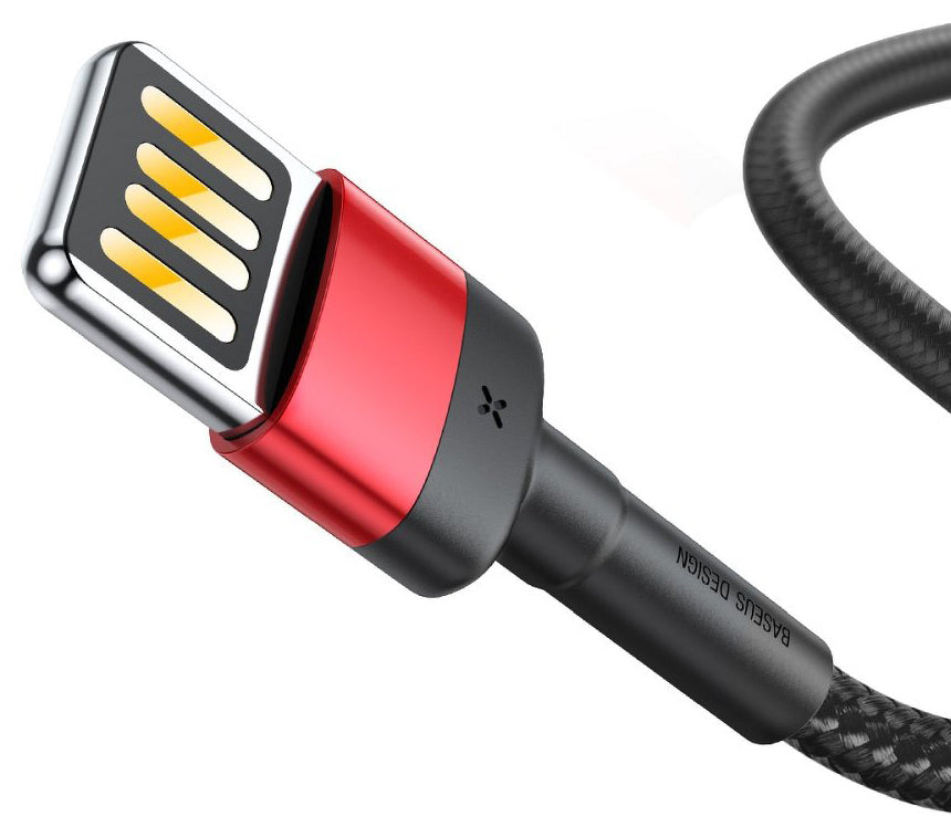 Kabel za podatke in polnjenje USB-A - Lightning Baseus Cafule Special Edition, 18W, 1m, rdeč CALKLF-G91