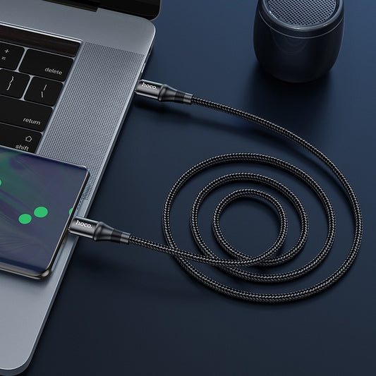 Podatkovni in polnilni kabel USB-C - USB-C HOCO X50, 100 W, 1 m, črn