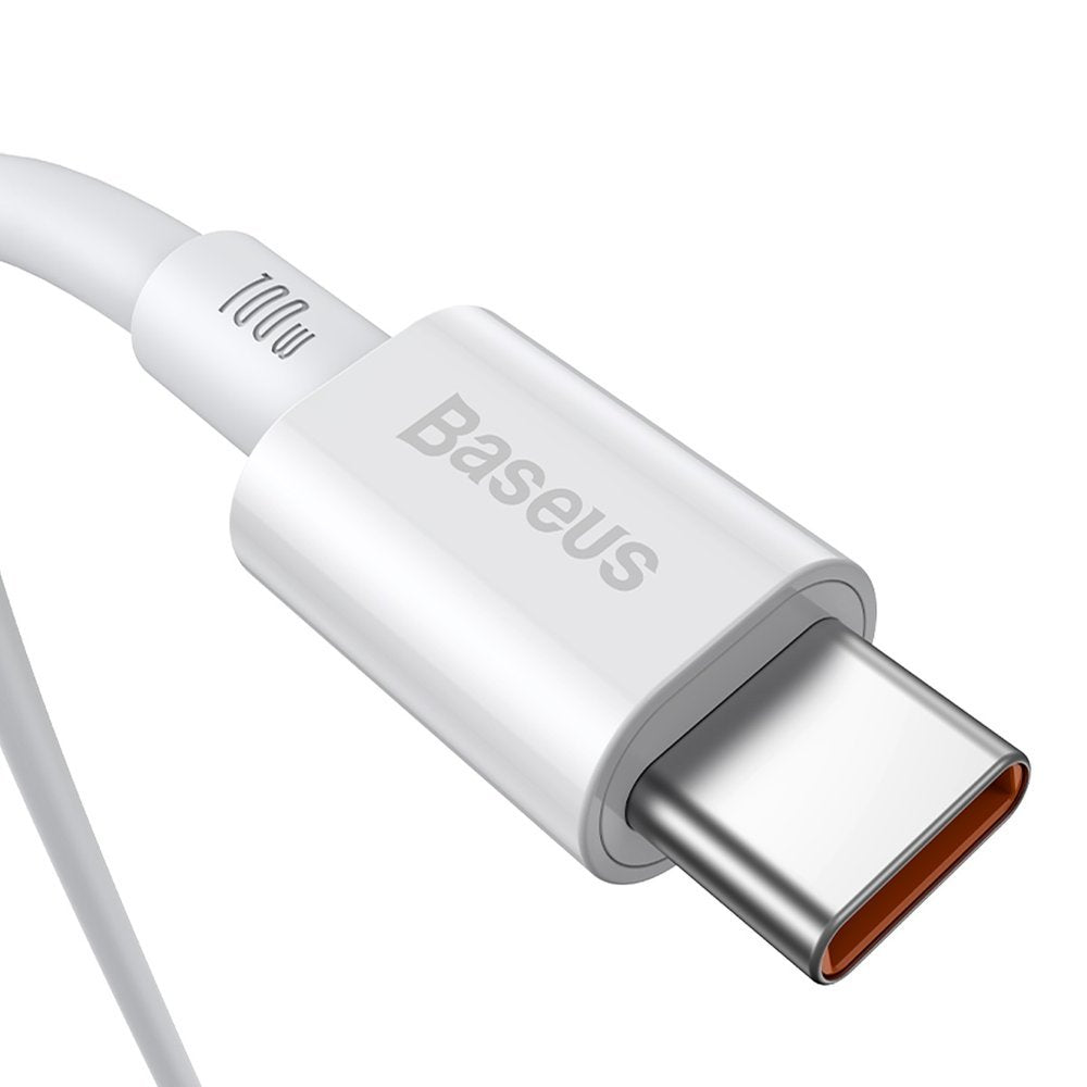 USB-C podatkovni in polnilni kabel - USB-C Baseus Superior Series, 100W, 2m, bel CATYS-C02