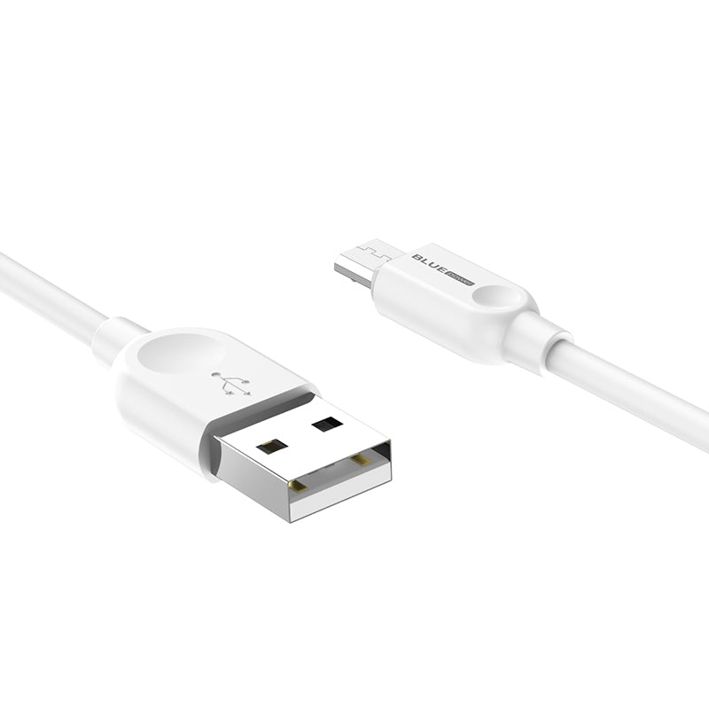 Podatkovni in polnilni kabel USB-A - microUSB BLUE Power BM2BX14 LinkJet, 18W, 2m, bel