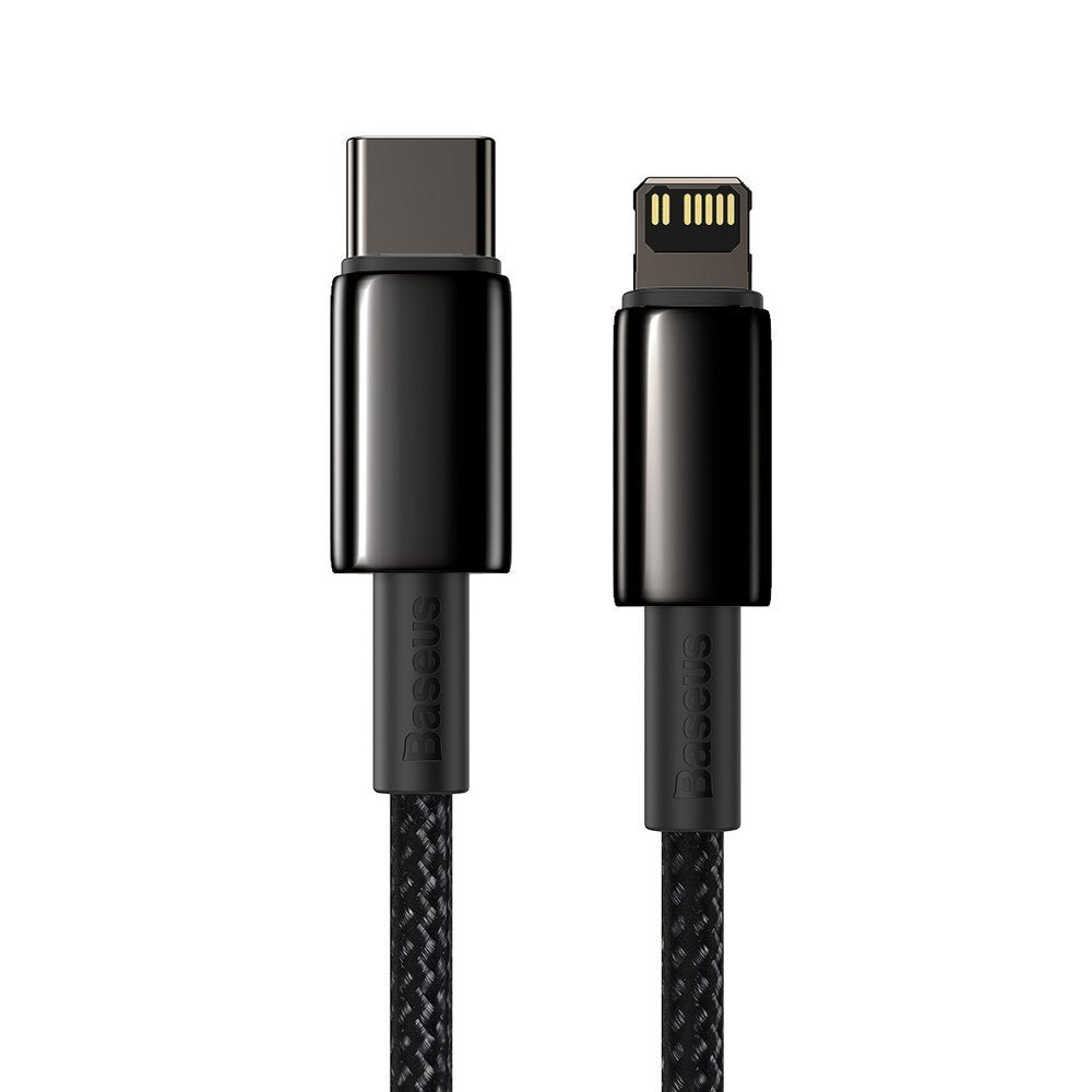 USB-C - Lightning Baseus Tungsten Gold, 20 W, 1 m, črn CATLWJ-01