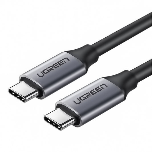 Podatkovni in polnilni kabel USB-C - USB-C UGREEN USB-C US161, 60 W, 1,5 m, siva