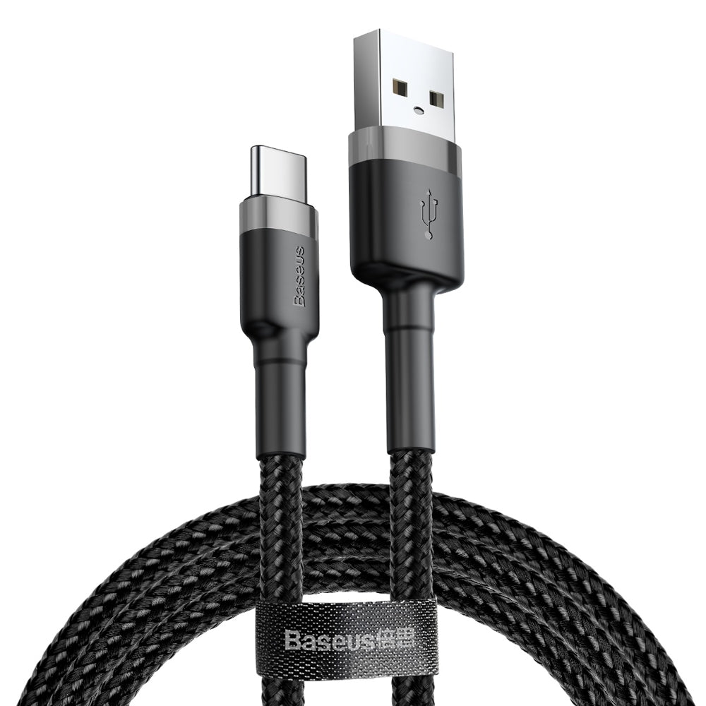 Kabel za podatke in polnjenje USB-A - USB-C Baseus Cafule, 60W, 0.5m, Črn CATKLF-AG1