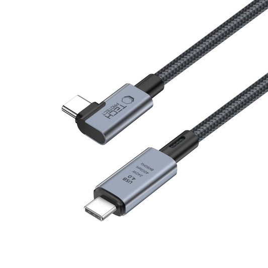 Podatkovni in polnilni kabel USB-C - USB-C Tech-Protect Ultraboost Max L, 240 W, 1,5 m, siv