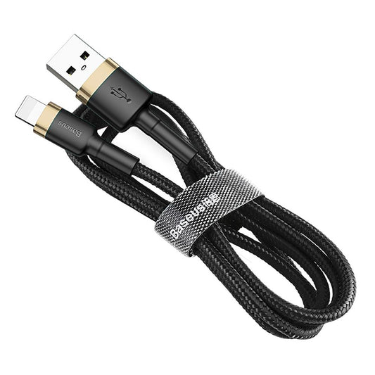 Podatkovni in polnilni kabel USB-A - Lightning Baseus Cafule, 18W, 1m, Zlat