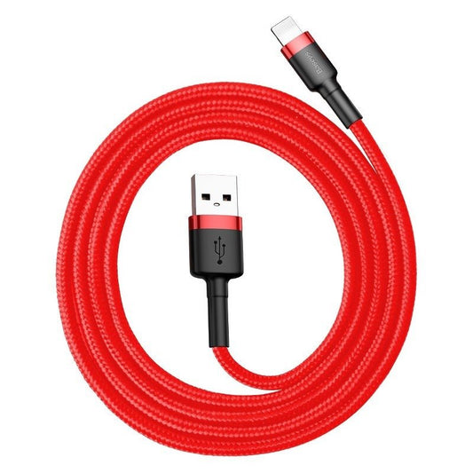 Kabel za podatke in polnjenje USB-A - Lightning Baseus Cafule, 18W, 1m, rdeč CALKLF-B09