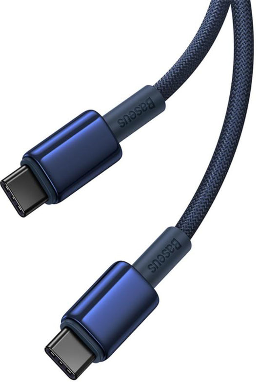 Kabel za podatke in polnjenje USB-C - USB-C Baseus Tungsten Gold, 100W, 1m, Mornarsko modra P10319800321-03