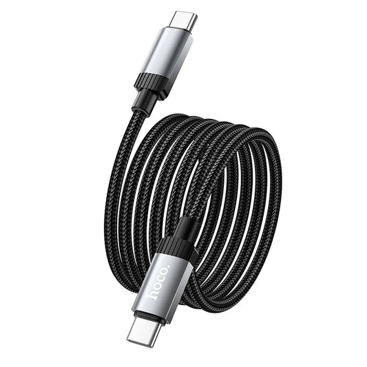 Kabel za podatke in polnjenje USB-C - USB-C HOCO X117, 60W, 1m, črn