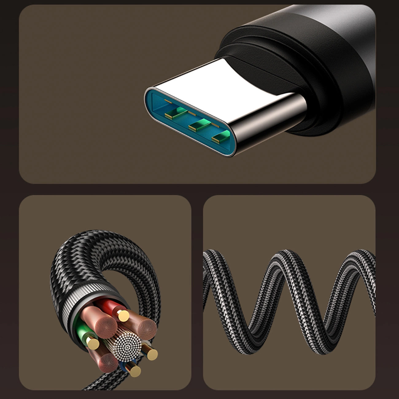 Kabel za prenos podatkov in polnjenje USB-C - USB-C Joyroom S-A56 EnjoyX Angled, 60W, 1.2m, črn