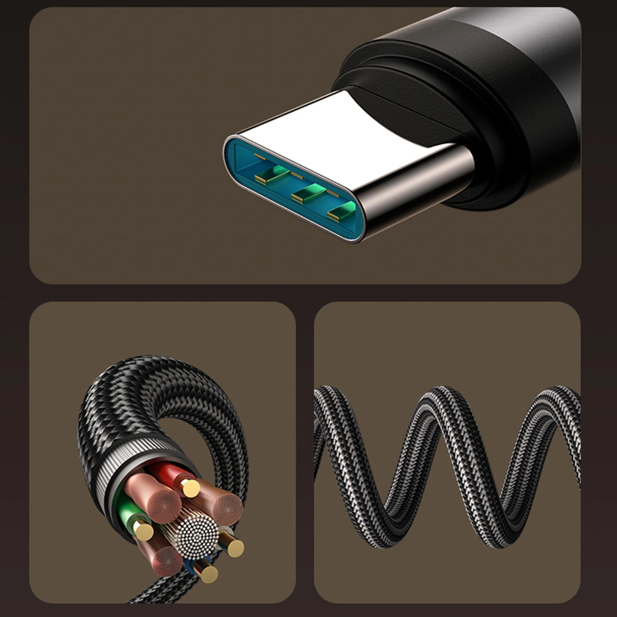 Kabel za prenos podatkov in polnjenje USB-C - USB-C Joyroom S-A56 EnjoyX Angled, 60W, 1.2m, črn