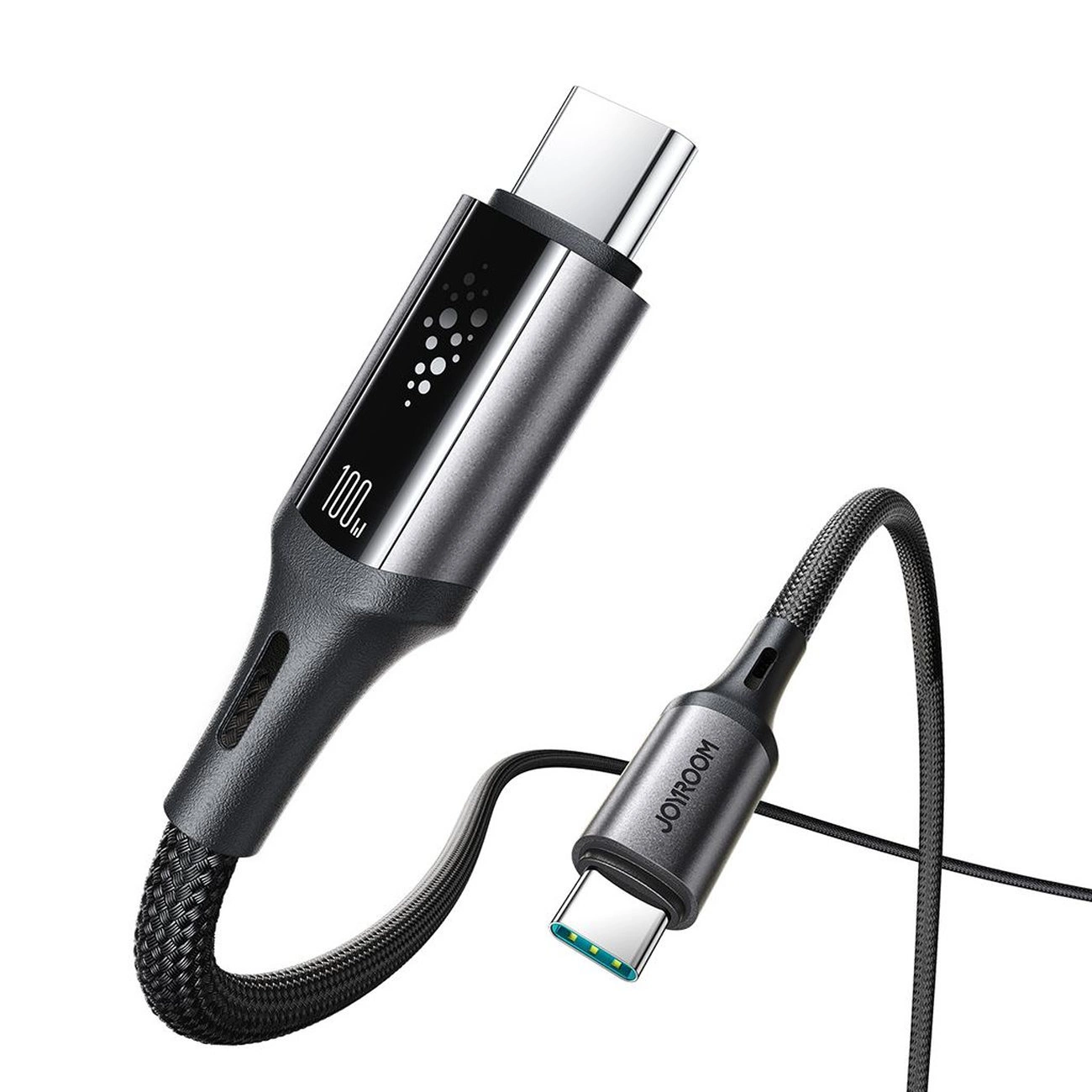 Kabel za prenos podatkov in polnjenje USB-C - USB-C Joyroom S-A60 StarTalk, 100W, 1.2m, črn