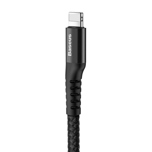 Podatkovni in polnilni kabel USB-A - Lightning Baseus Fish Eye Spring, 18 W, 1 m, črn CALSR-01 CALSR-01