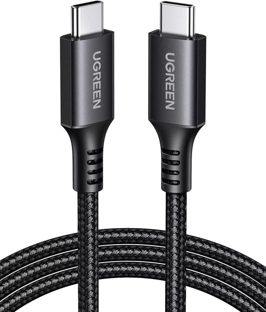 Podatkovni in polnilni kabel USB-C - USB-C UGREEN US567, 60 W, 2 m, siv
