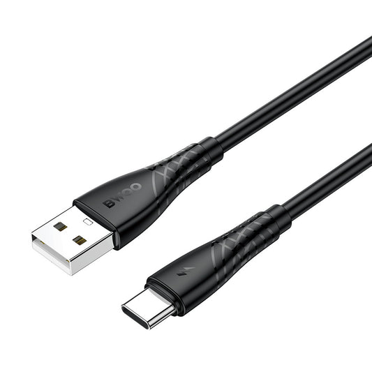 Kabel za podatke in polnjenje USB-A - USB-C BWOO BO-X318C, 27W, 1m, črn