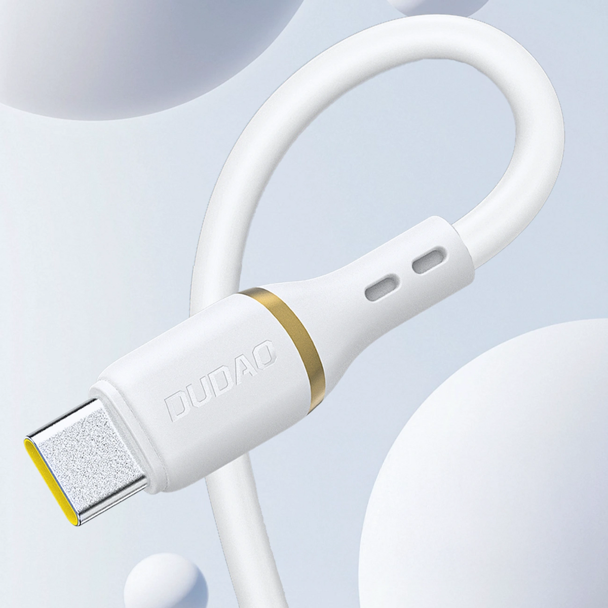 Podatkovni in polnilni kabel USB-A - USB-C Dudao L25T, 100W, 1m, bel
