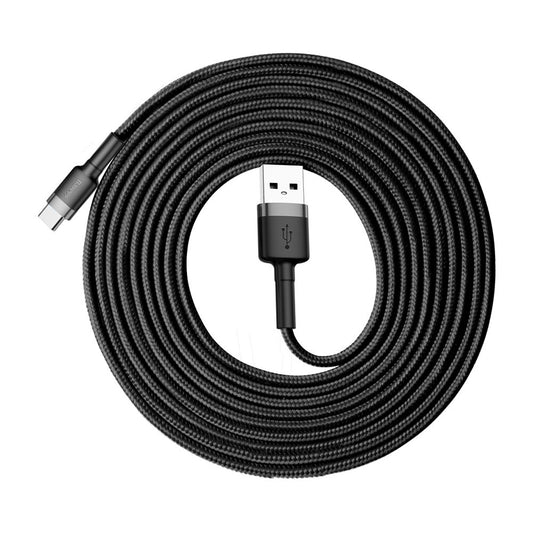 Podatkovni in polnilni kabel USB-A - USB-C Baseus Cafule, 18 W, 3 m, siv CATKLF-UG1 CATKLF-UG1