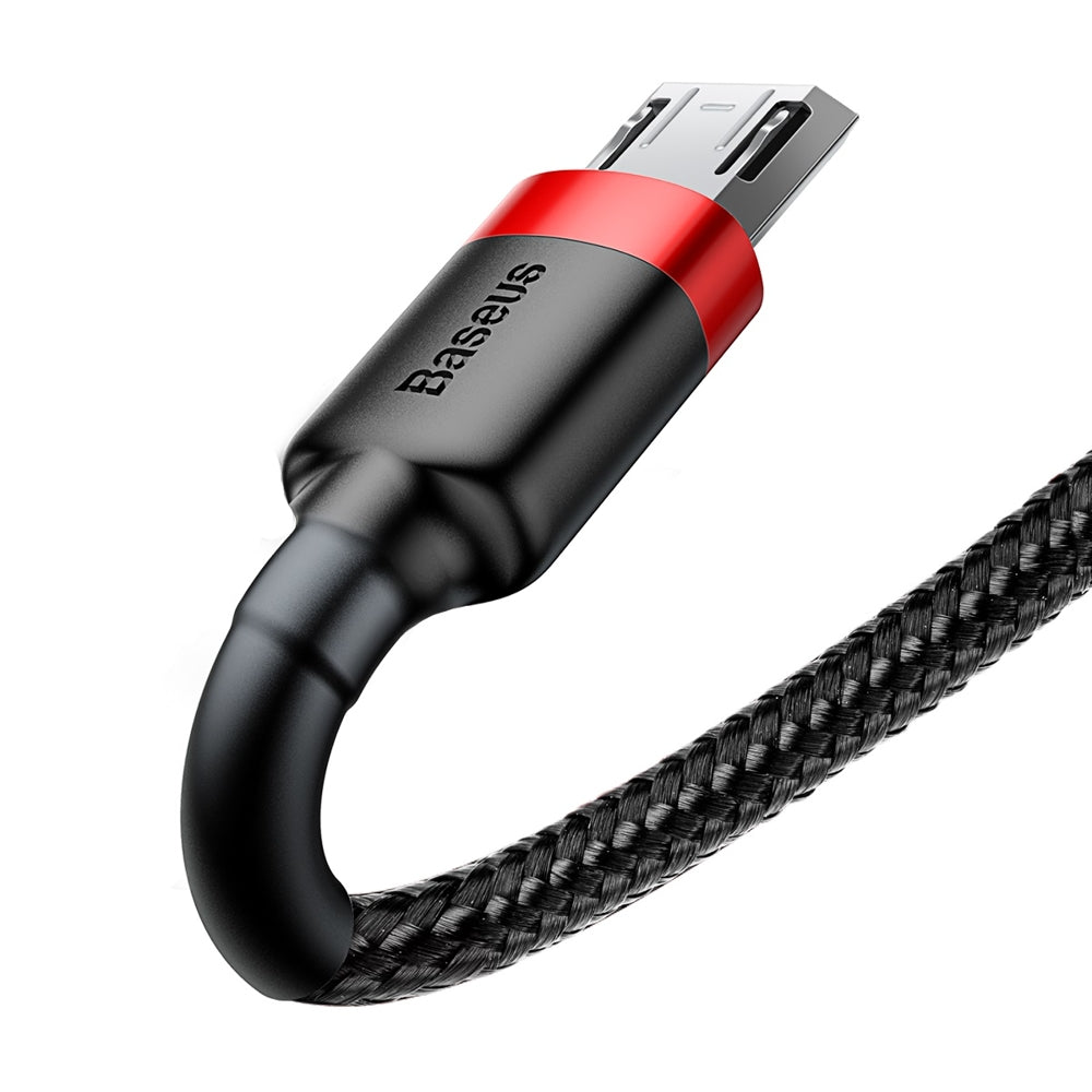 Podatkovni in polnilni kabel USB-A - microUSB Baseus Cafule, 18 W, 1 m, rdeč CAMKLF-B91