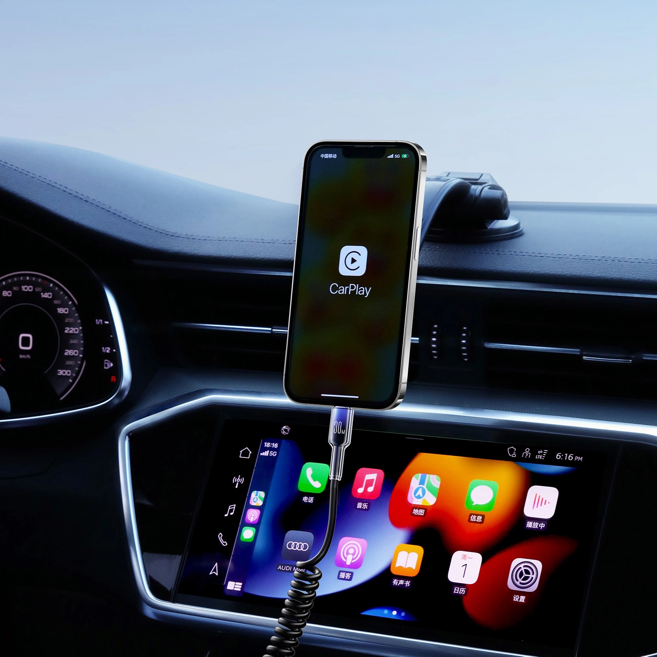 Kabel za podatke in polnjenje USB-C - Lightning Joyroom S-A43 Crystal, 30W, 1.5m, črn