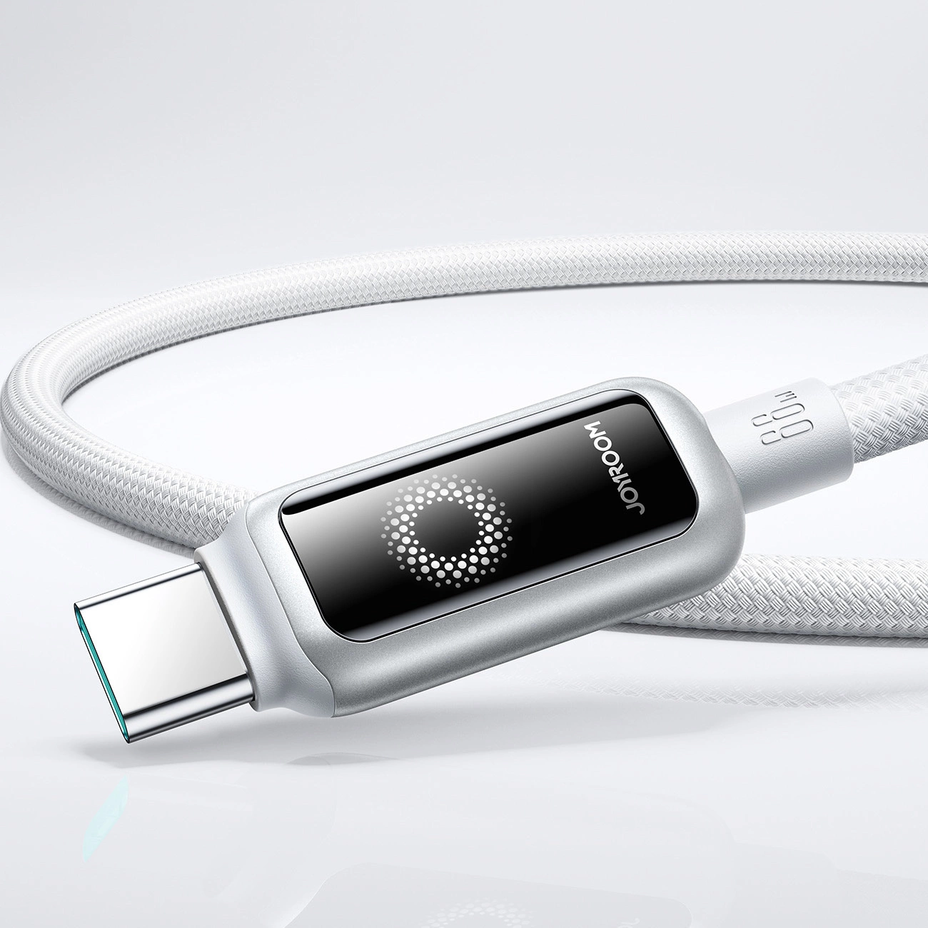 Kabel za podatke in polnjenje USB-A - USB-C Joyroom S-A55 StarFlight Display, 66W, 1.2m, Bel